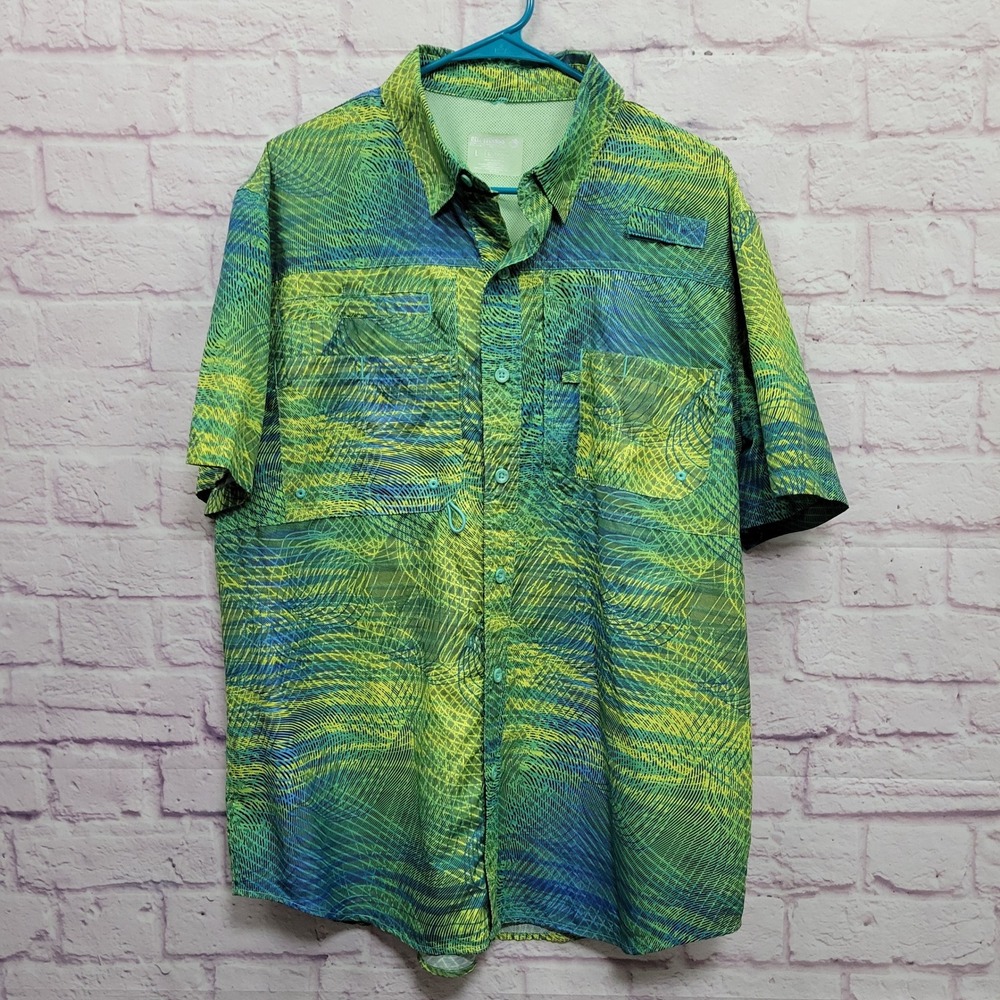 Reel Legends Saltwater IIβ Fishing Shirt L Performance Gorpcore Utility Techwear